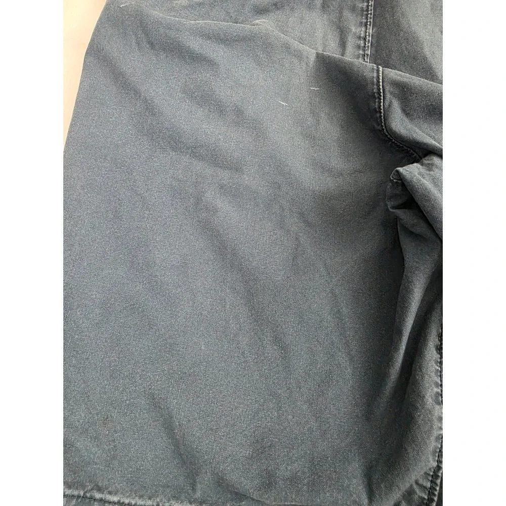 Express Mens Chino Shorts Size 31 Blue Cotton Twill Casual Summer Flat Front